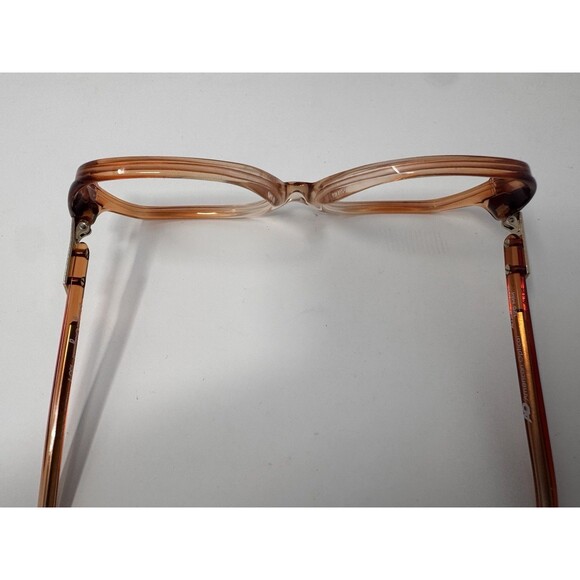 Vintage American Optical AO207 Eyeglass Frames Only 50-17-130 Amber USA main image 5